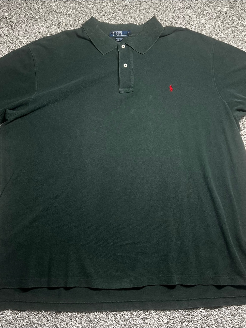 Vintage Polo Ralph Lauren Dark Green Men's Classic Polo Shirt